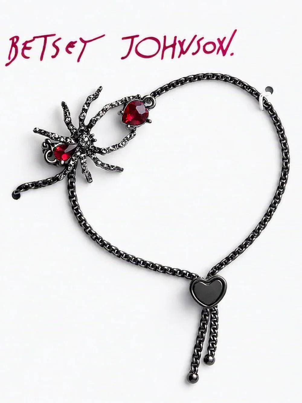 Betsey Johnson Red Gem Spider Bracelet – Gothic